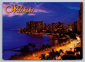 View Of Waikiki Hotels Posted 2009 Hawaii Postcard