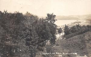 Crystal Lake & Benzonia Michigan~Houses-Street-Pasture~1915 RPPC