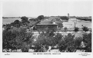 US5413 the british barracks khartoum  real photo sudan africa