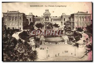 Old Postcard Marseille Le Palais Longchamp