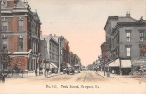 Newport Kentucky York Street Vintage Postcard AA35388