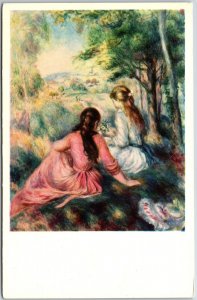 Pierre Auguste Renoir French 1841-1919 In The Meadow Metropolitan Art Postcard