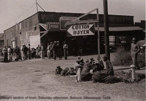 MS - Belzoni, 1939. Negro Section of Town, Saturday Afternoon  (5.75 X 4 Ph...