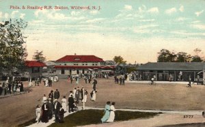 Vintage Postcard Philadelphia & Reading Rail Road Station Wildwood New Jersey NJ