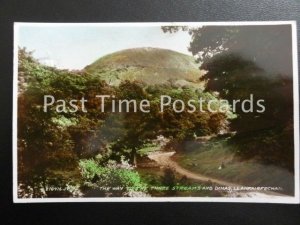 c1935 coloured RPPC - Llanfairfechan, The Way to The Three Streams and Dinas