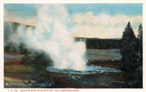 Minute Man in Eruption,Yellowstone National Park