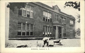 Seaford Long Island New York NY Hempstead School c1910 Vintage Postcard