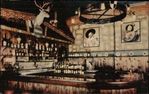 New York City 86th St. Brauhaus Bar Linen Postcard