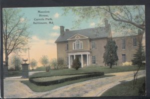 America Postcard - Mansion House, Carrole Park, Baltimore, Maryland RS11667