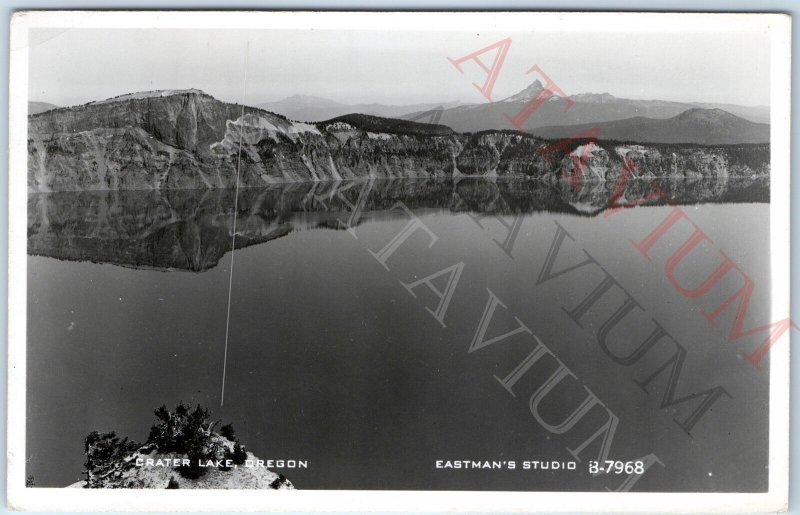 c1950s Klamath County, OR RPPC Crater Lake Birds Eye Majestic Real Photo PC A164