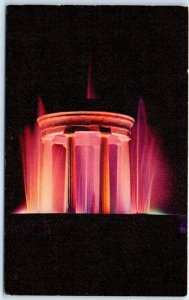 Postcard - Brooks Memorial Fountain, Marshall, Michigan, USA