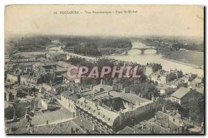 CARTE Postale Old Toulouse panoramic bridge St Michel