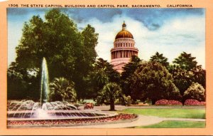 California Sacramento State Capitol Building and Capitol Park