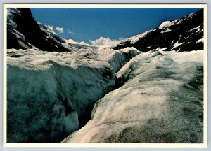 Crevasse, Athabasca Glacier, Jasper National Park AB, Carole Harmon Postcard