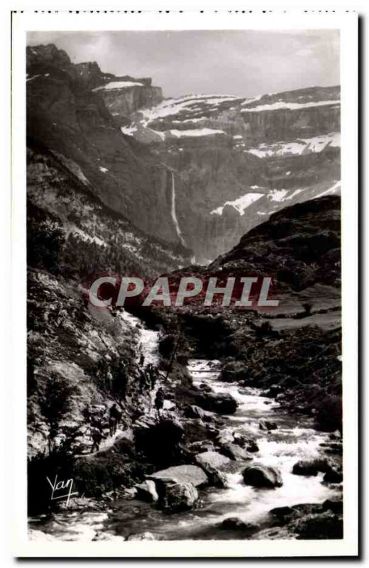 Gavarnie - the Path - Length Gave - leading to the circus - Old Postcard