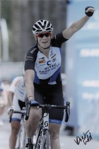 Kirsten Wild Dutch Cyclist 2016 Sacramento USA Race 12x8 Hand Signed Photo