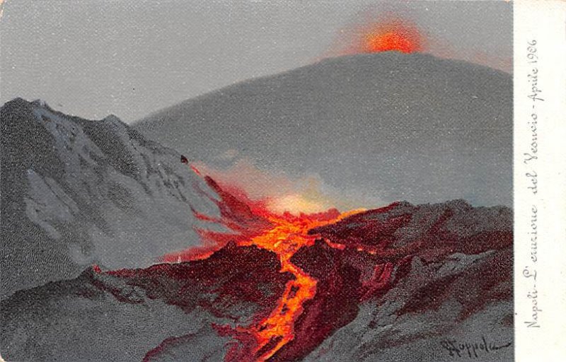 Napoli, Volcano 1906 Israel Unused 