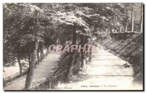 Old Postcard Vannes Promenade la Garenne