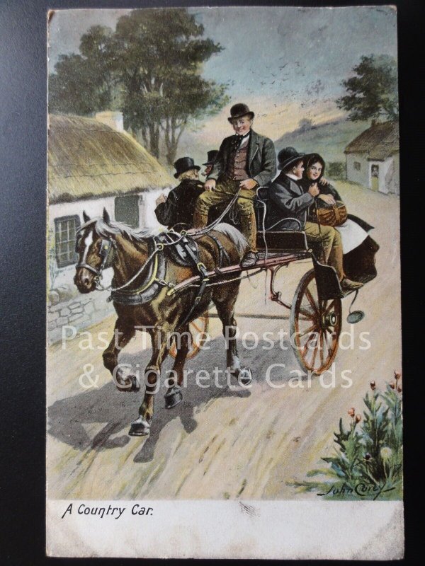 c1904 A Country Car - Horse and trap / cart