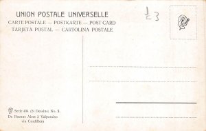 A815 Argentina Art Mail Coach in the Pampa Horses vintage postcard