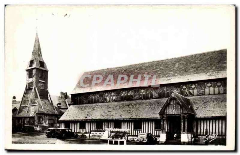 Postcard Old Honfleur Eglise Ste Catherine The tower