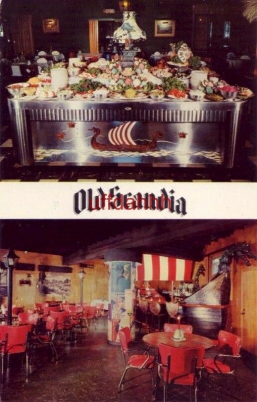 OLD SCANDIA Scandinavian Smorgasbord OPA-LOCKA, FL. Mr and Mrs Holger Johansen