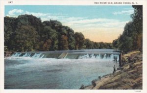 North Dakota Grand Forks Red River Dam Curteich