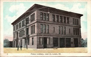 Vtg 1900's Public Library East St Louis Illinois IL Antique Postcard