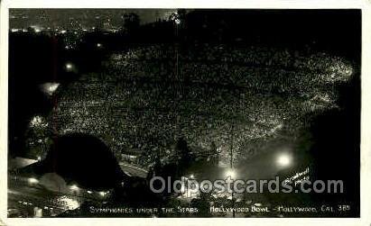 Symphony under the stars, Hollywood, CA, USA Opera Unused pin hole top edge, ...