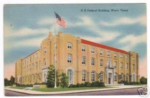 US Federal Building Waco Texas 1940s postcard