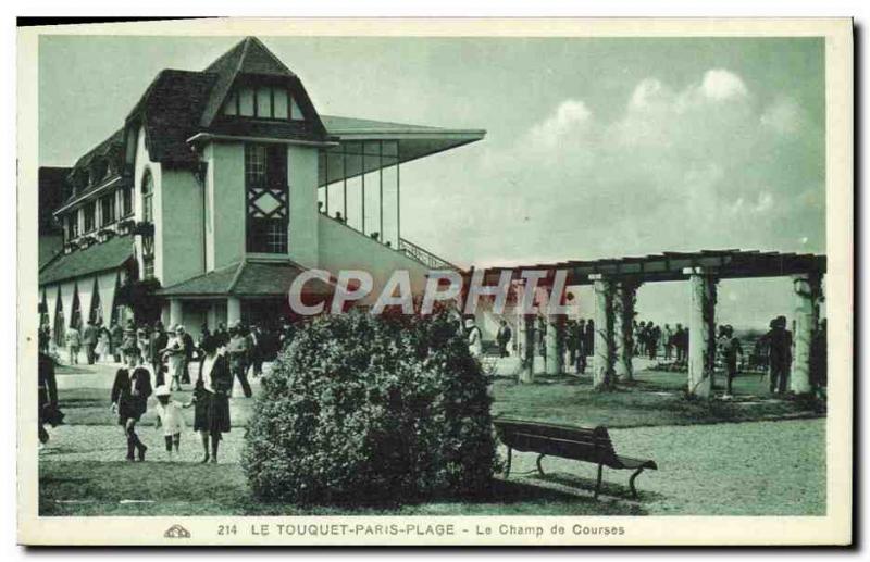 Old Postcard Horse Riding Equestrian Le Touquet Paris Plage The Racecourse