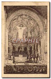 Old Postcard Paris Basilique du Sacre Coeur in Montmartre The choir and high ...