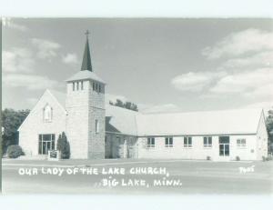 Pre-1920 rppc NICE VIEW Big Lake Minnesota MN i8556