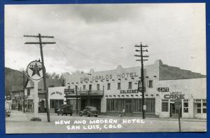 San Luis Colorado New and Modern Hotelo real photo postcard RPPC