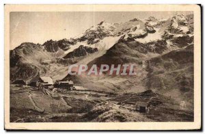 Old Postcard Roads Alps Lautaret The Foreground