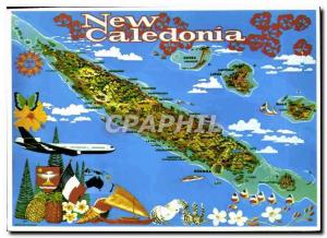  Modern Postcard New Caledonia Chart of New Caledonia