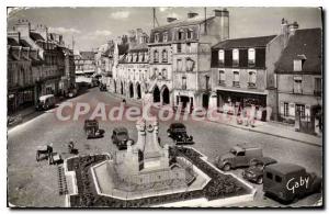 Old Postcard Carentan Place De La Republique