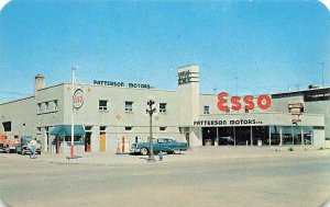 Moose Jaw Sask Canada Paterson Motors Dealership Esso Gas Station Business Card