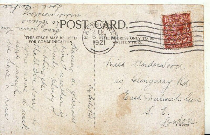 Genealogy Postcard - Underwood - East Dulwich Grove - London - Ref 5481A
