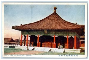 c1910's View Of The Forbidden City Peking China Unposted Antique Postcard