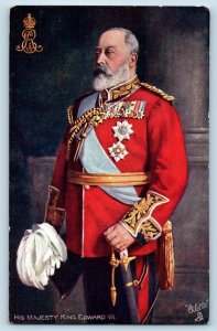 Ireland Postcard His Majesty King Albert Edward VII c1910 Oilette Tuck Art
