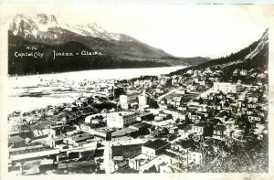 RPPC Postcard View of Capital City- Juneau Alaska AK from Hillside, Unposted