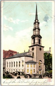 1910's Park Street Church Boston Massachusetts MA Parish Posted Postcard