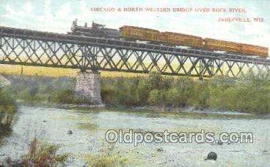 Chicago and northwestern, Janesville, WI USA Train, Trains, Locomotive  Unused 