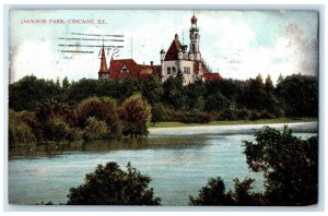 1908 Scenic View Jackson Park Castle River Chicago Illinois IL Vintage Postcard