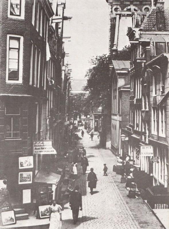 Zandstraat Kloveniersburgwal Gezien Amsterdam in 1896 Postcard