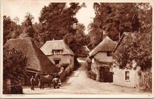 Cockington Forge Torquay UK Men Horse UNUSED Vintage Postcard D90