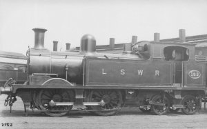 LSWR Train No 193 Railway Old Real Photo Postcard