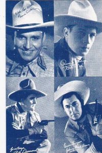 Cowboy Arcade Card Gene Autry Tom Tyler Bill Desmond & Johnny Brown