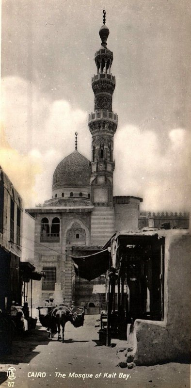 1920s CAIRO EGYPT THE MOSQUE OF KAIT BEY RELIGIOUS MUSLEM  RPPC POSTCARD P1640